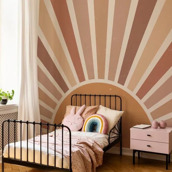 Sunburst Wall Mural - Natural image