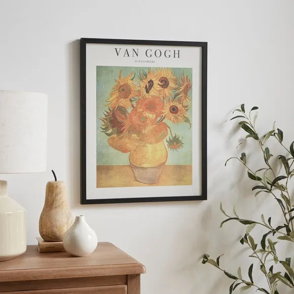Sunflowers Framed Print - Black Frame