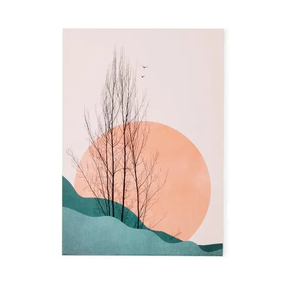 Sunset Poster Print - Multicolor, Paper