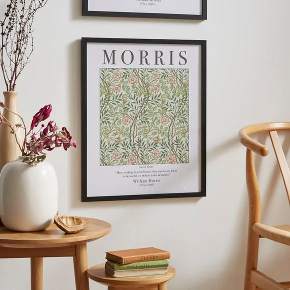 Sweet Briar Framed Print - Black Frame image