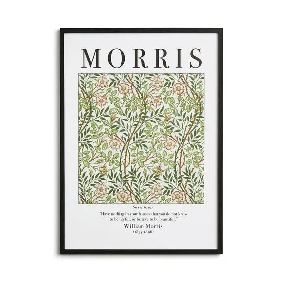 Sweet Briar Framed Print - Black Frame