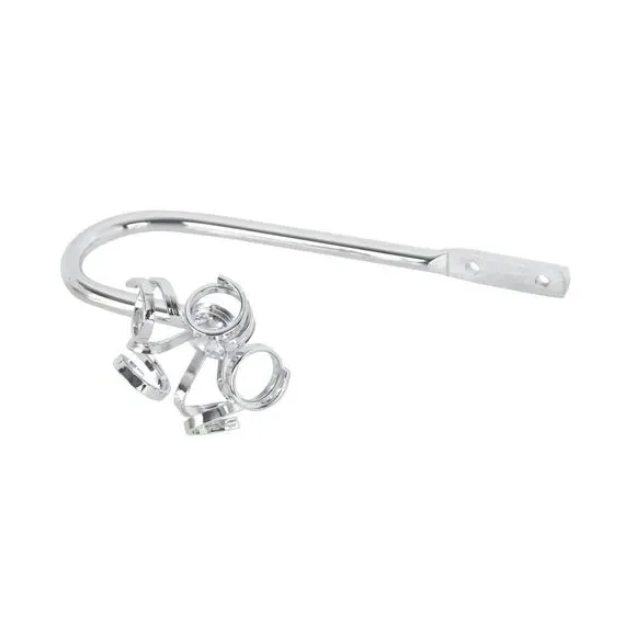 Swirl Curtain Holdbacks - Chrome