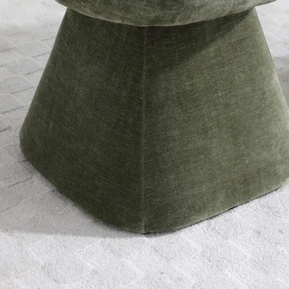 Swivel Dressing Chair Tub Style - Olive, Chenille