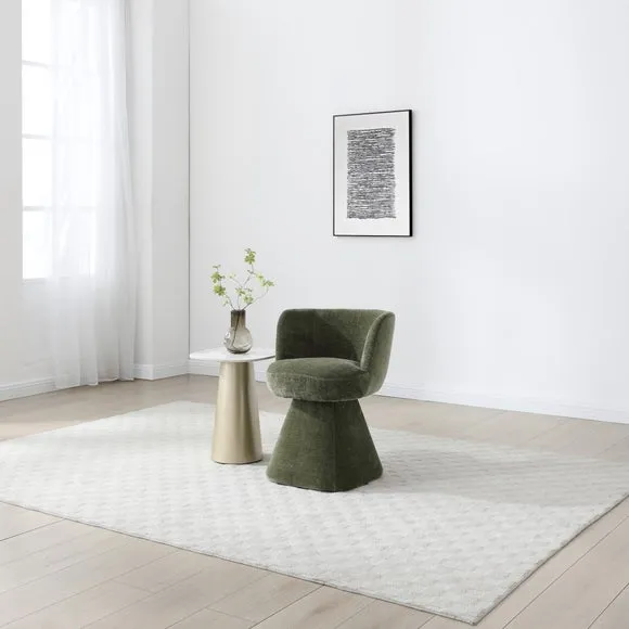 Swivel Dressing Chair Tub Style - Olive, Chenille image