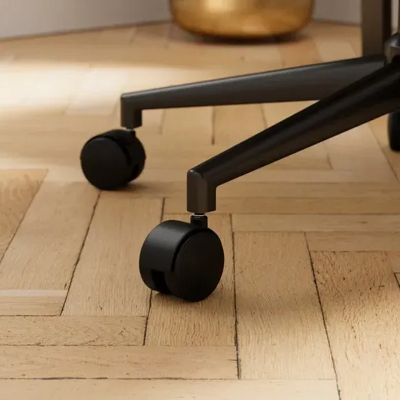 Swivel Office Chair Height Adjustable - Brown, Boucle