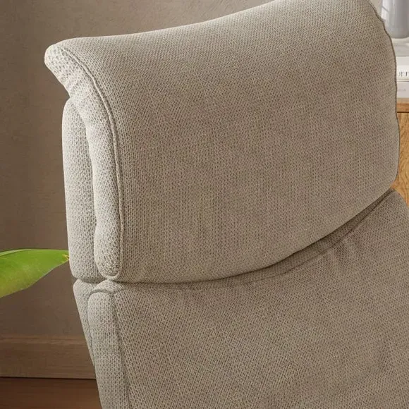 Swivel Recliner Chair Electric - Natural, Fabric
