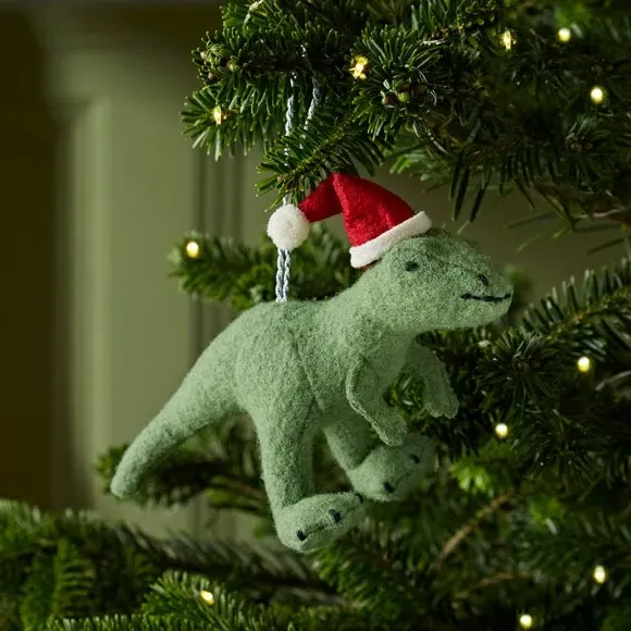 T-Rex Hanging Decoration - Green, Felt image