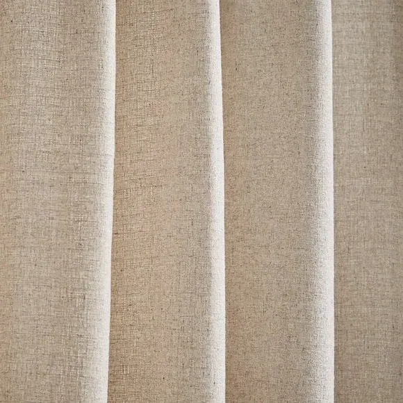 Tab Top Curtains Unlined - Natural, Polyester