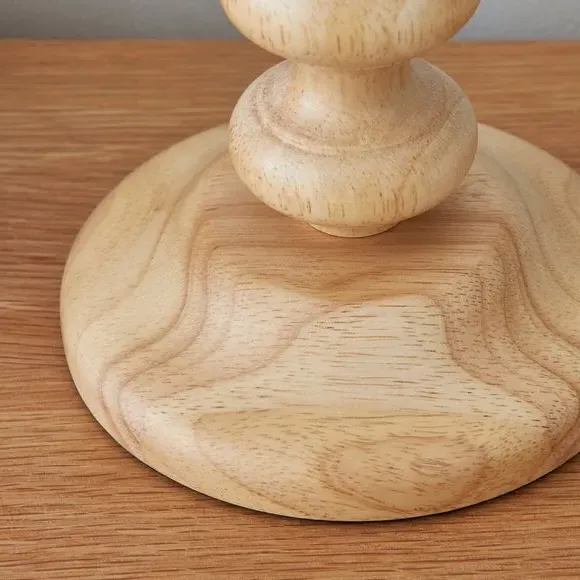 Table Lamp Base with Paint Feature - Natural Wood