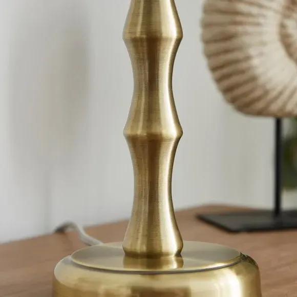 Table Lamp Base with Pull Cord - Gold, Metal