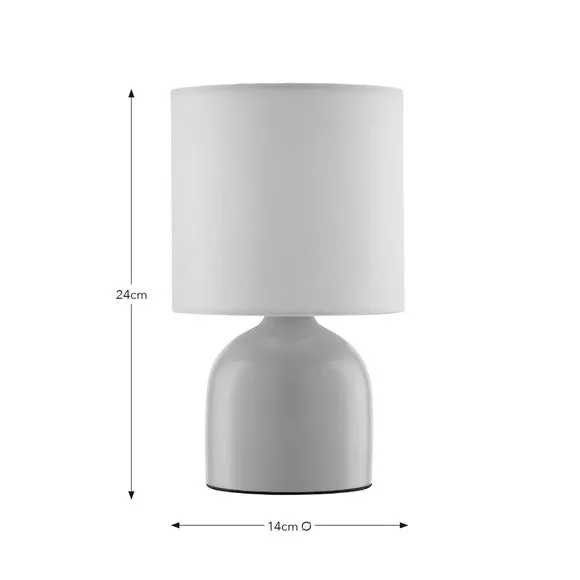 Table Lamp with Fabric Shade - Air, Ceramic