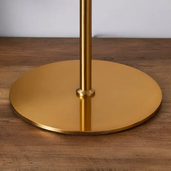 Table Lamp with Fabric Shade - Brass, Metal