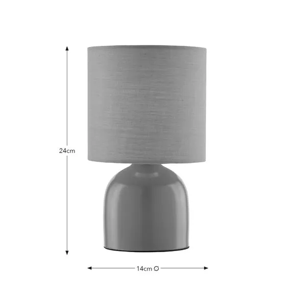 Table Lamp with Fabric Shade - Celadon, Ceramic