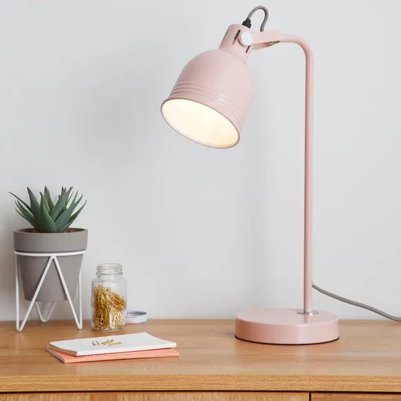 Table Lamp with In-Line Switch - Blush image
