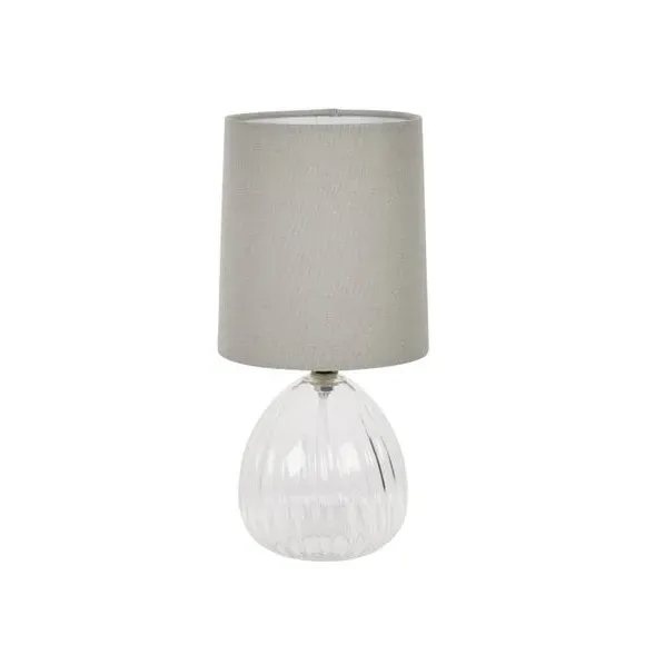 Table Lamp with In-Line Switch - Dove, Glass