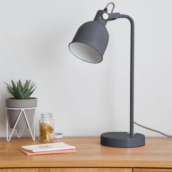 Table Lamp with In-Line Switch - Graphite