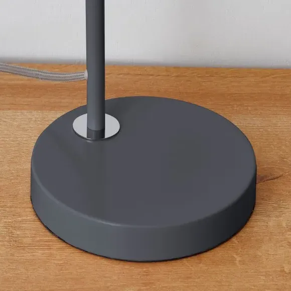 Table Lamp with In-Line Switch - Graphite