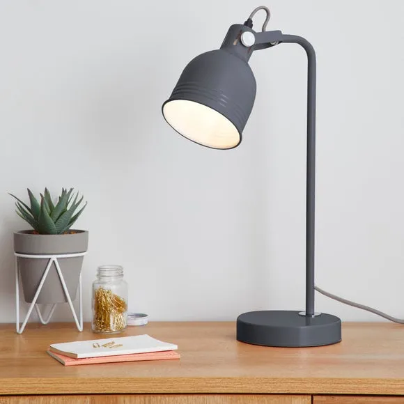 Table Lamp with In-Line Switch - Graphite