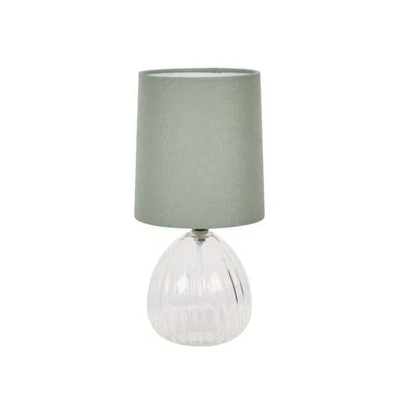 Table Lamp with In-Line Switch - Lilypad, Glass