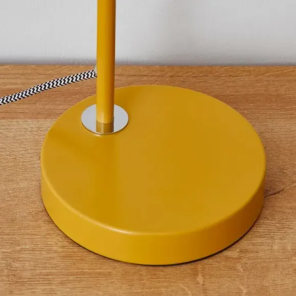 Table Lamp with In-Line Switch - Ochre