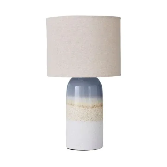 Table Lamp with Reactive Glaze - Natural, Ceramic
