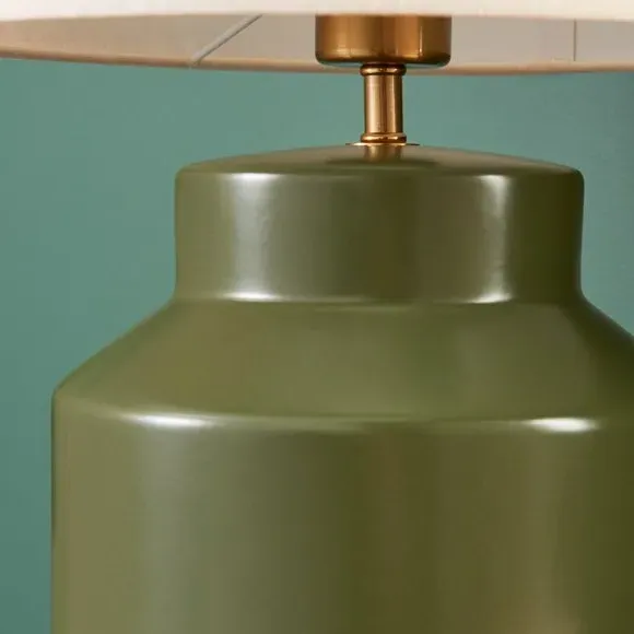 Table Lamp with Shade - Olive, Ceramic