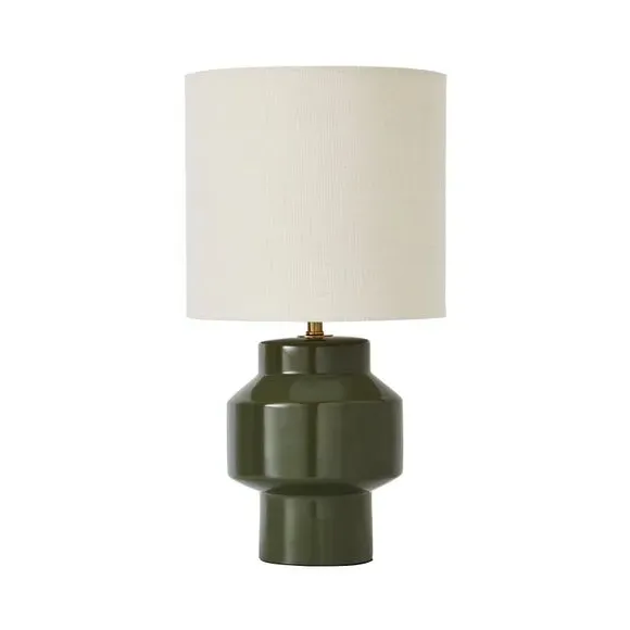 Table Lamp with Shade - Olive, Ceramic
