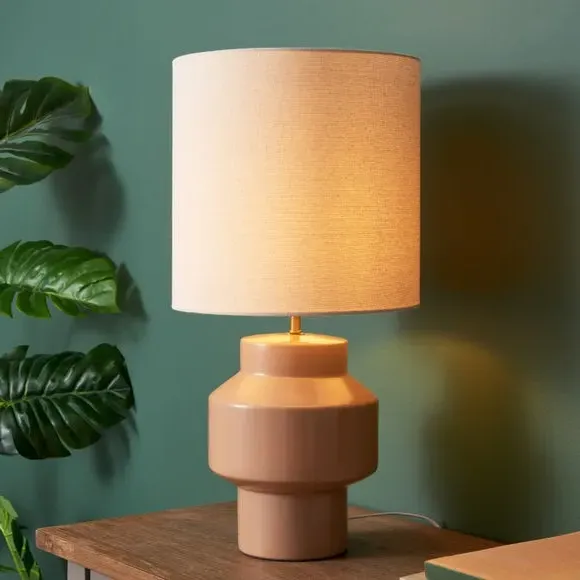 Table Lamp with Shade - Sand, Ceramic