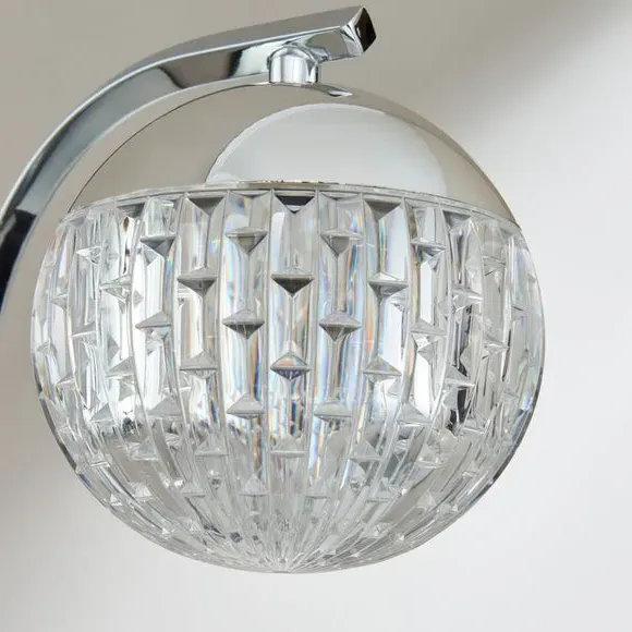 Table Lamp with Touch Control - Clear, Chrome