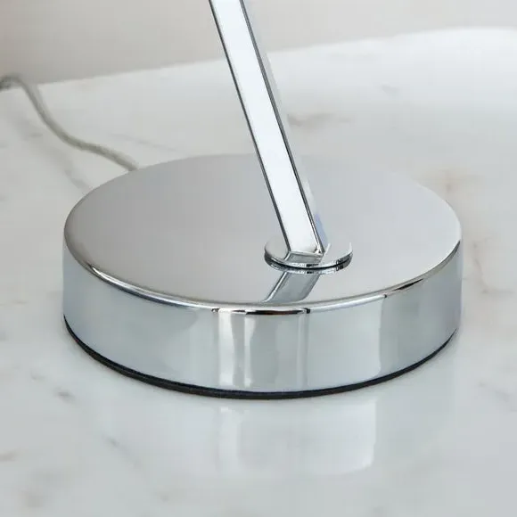 Table Lamp with Touch Control - Clear, Chrome