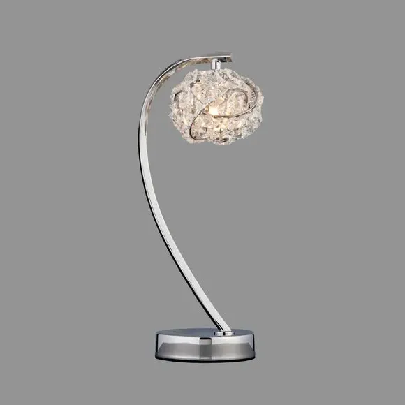Table Lamp with Touch Switch - Silver, Glass image