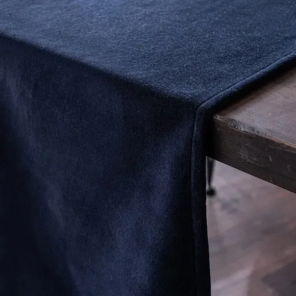 Table Runner - Ink, Cotton Velvet
