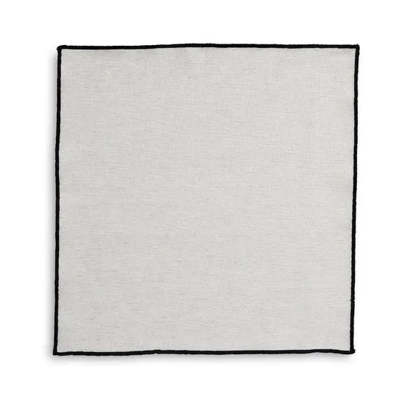 Tablecloth with Contrast Stitch - Natural, Cotton