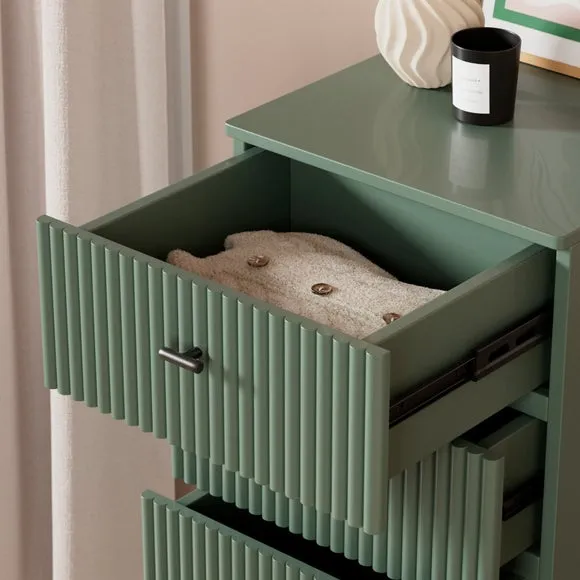 Tall 5 Drawer Chest - Lilypad, Painted Finish