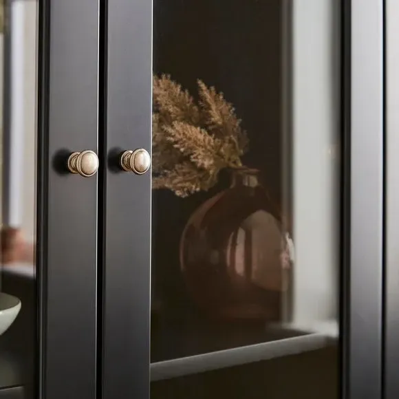 Tall Cabinet with Soft Close Drawers - Black