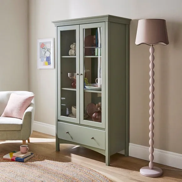 Tall Cabinet with Soft Close Drawers - Sage