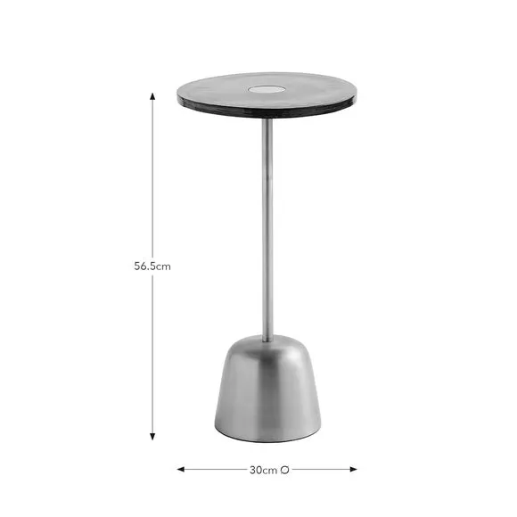 Tall Side Table - Olive, Recycled Glass