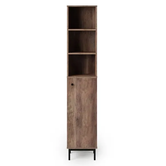 Tall Storage Unit with Shelves - Pine Effect