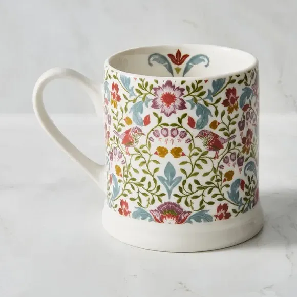 Tankard Mug with Floral Print - Multicolor image
