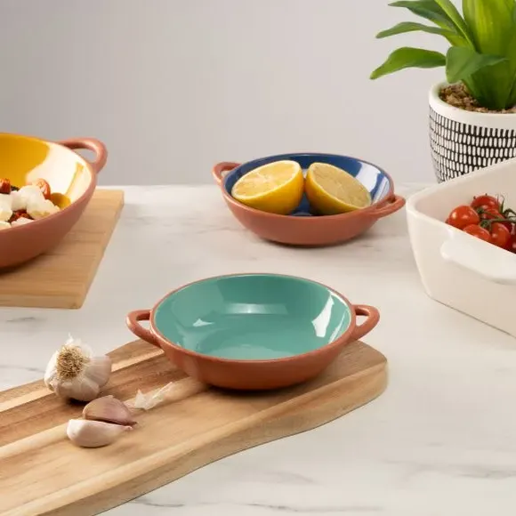 Tapas Dish Oven Safe - Green, Stoneware