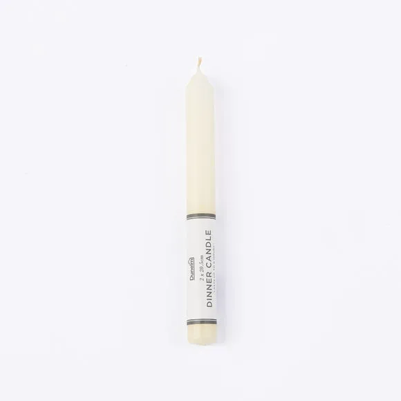 Taper Candle Unfragranced - Cream