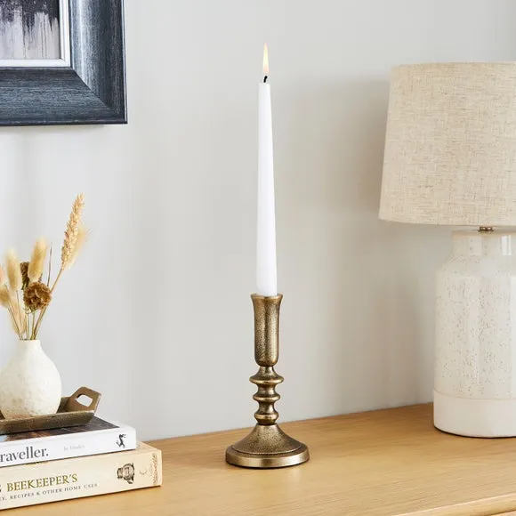 Taper Candlestick Holder - Gold, Aluminium image