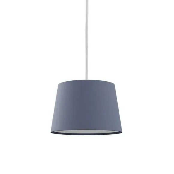 Tapered Lamp Shade - Blue, Faux Linen
