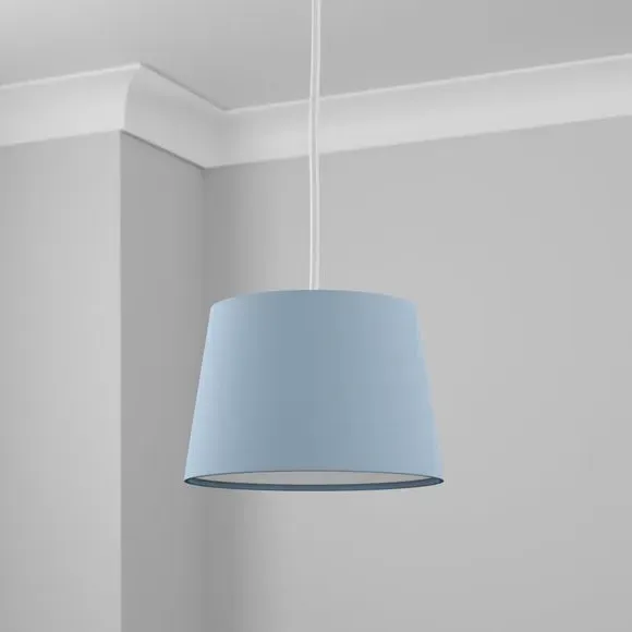 Tapered Lamp Shade - Blue, Poly-Cotton