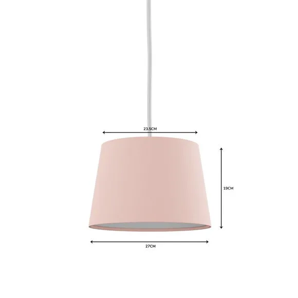 Tapered Lamp Shade - Blush, Poly-Cotton