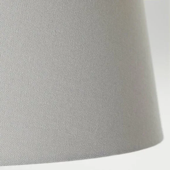 Tapered Lamp Shade - Dove, Faux Linen