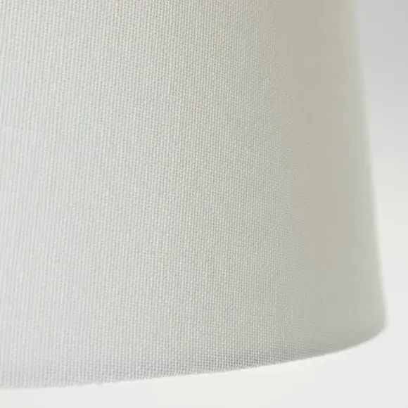 Tapered Lamp Shade - Ivory, Faux Linen