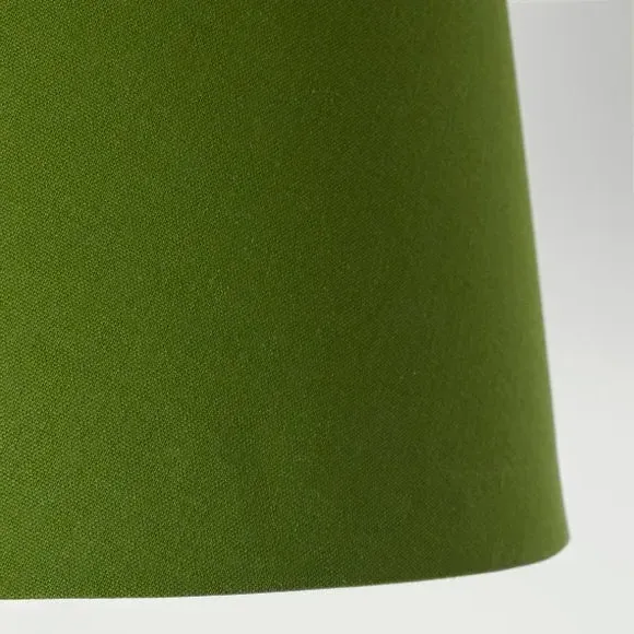 Tapered Lamp Shade - Moss Green, Faux Linen
