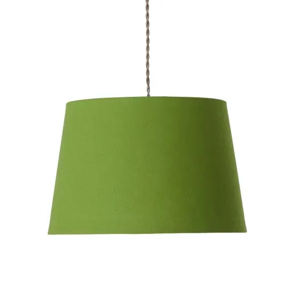 Tapered Lamp Shade - Moss Green, Faux Linen