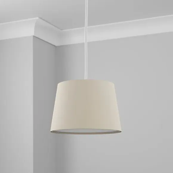 Tapered Lamp Shade - Natural, Faux Linen